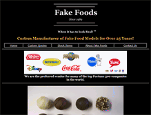 Tablet Screenshot of fake-foods.com